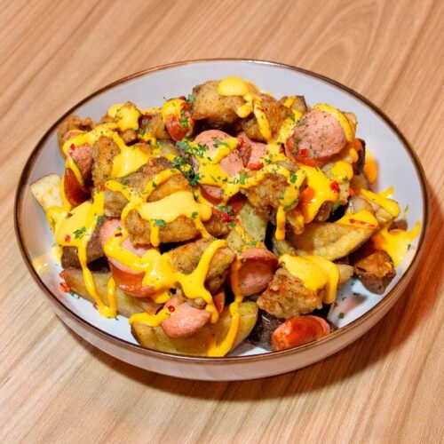 SALCHIPAPA CRISPY CHEESE